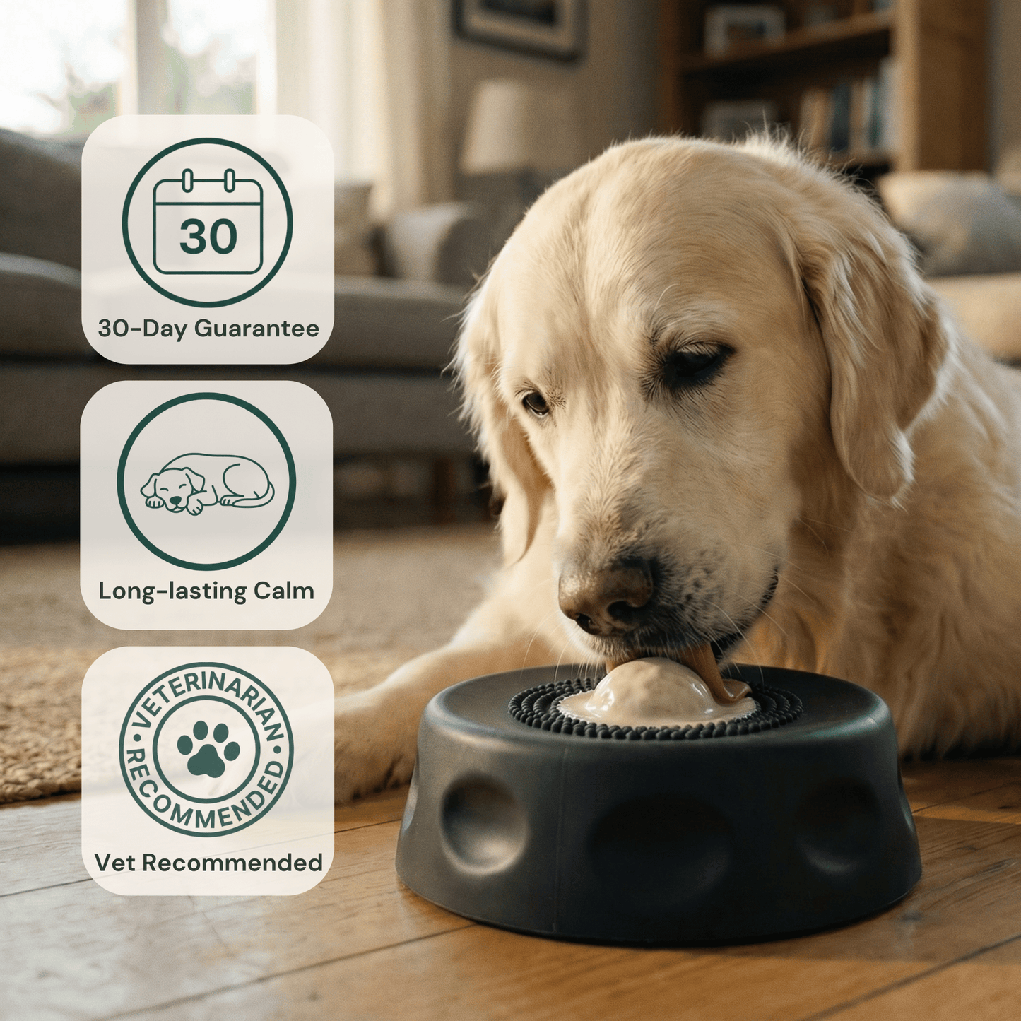 Beruhigender Napf mit Lick-Pacing Technology™