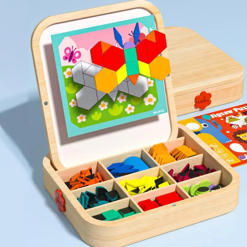 Holz-Magnetpuzzle | Fördert Kreativität & Selbstvertrauen