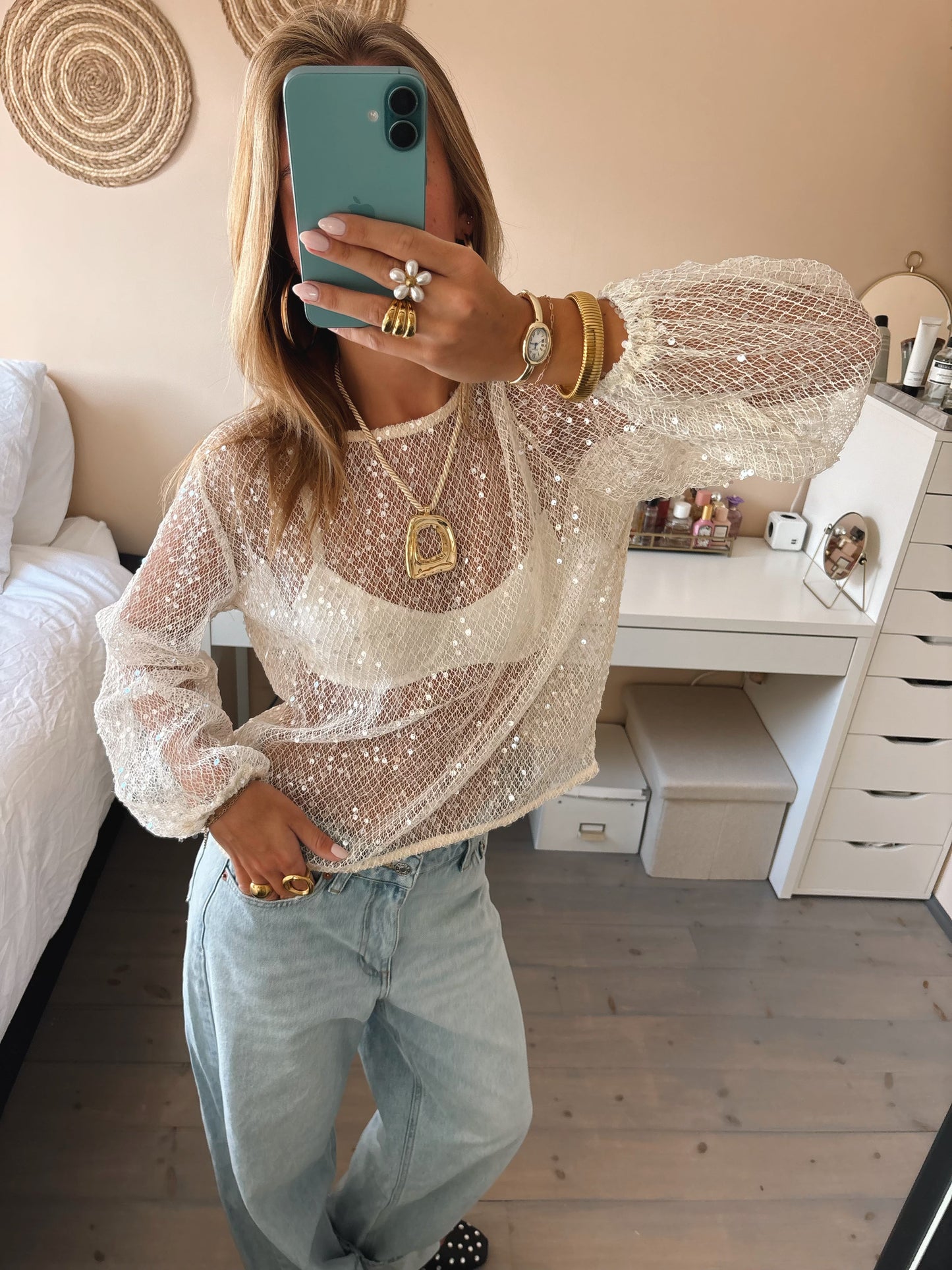 Isis™ | Shimmer Mesh Top
