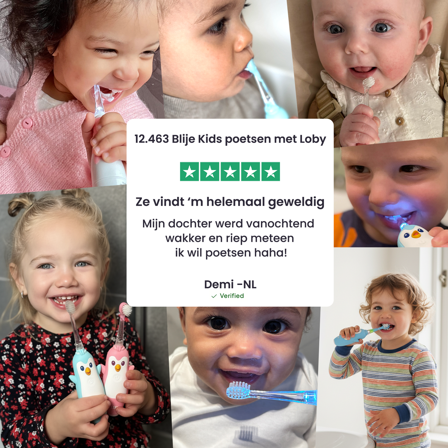 PinguSmile™ – Elektrische Kinderzahnbürste mit sanfter LED-Beleuchtung