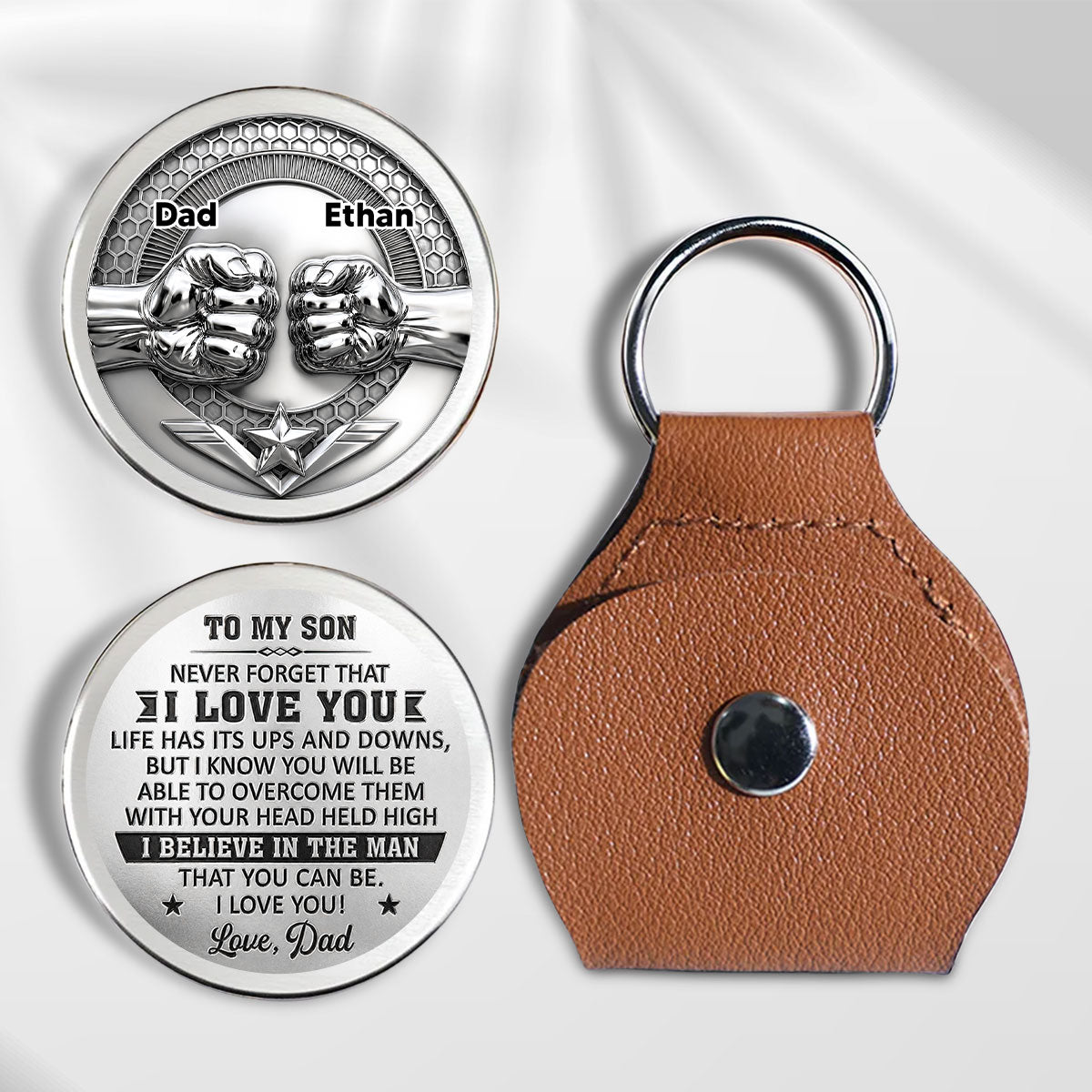 Ich bin für dich da | personalisierte Taschenumarmung