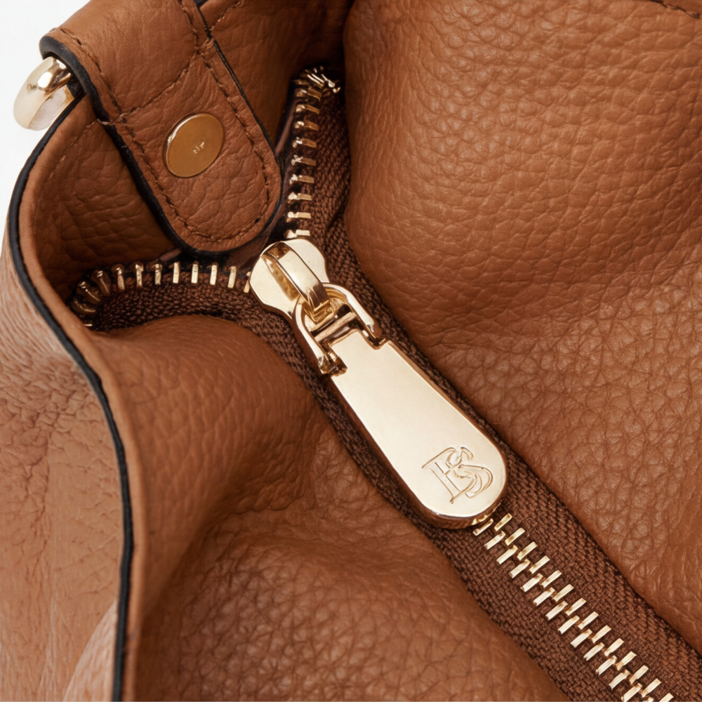 AmberCurve™ | Weiche Leder-Hobo-Tasche mit mehreren Fächern