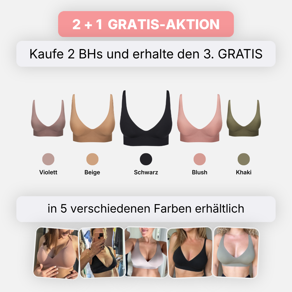 Lunavelle™ – Nahtloser Komfort-BH ohne Bügel für sanften Halt