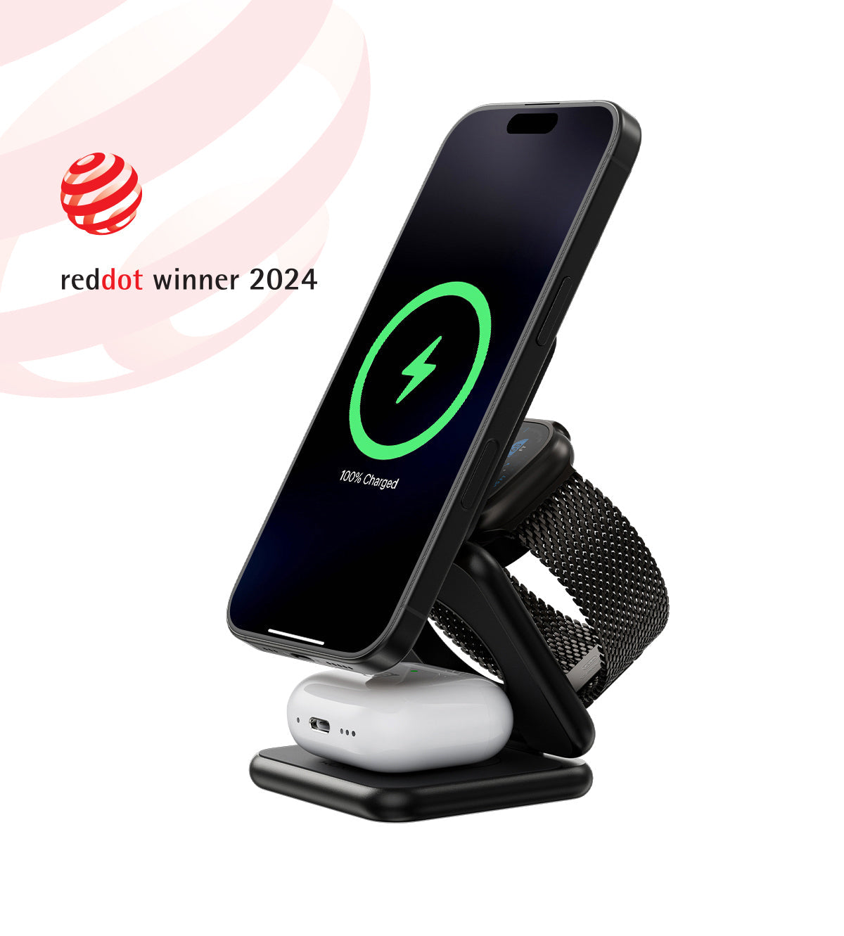 3-in-1 Wireless Charging Stand | Ordnung & Schnellladen
