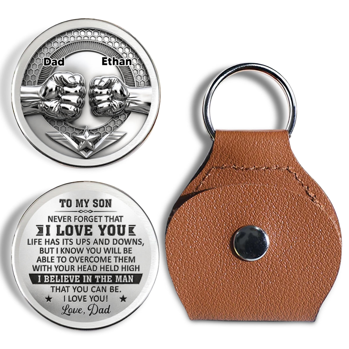 Ich bin für dich da | personalisierte Taschenumarmung