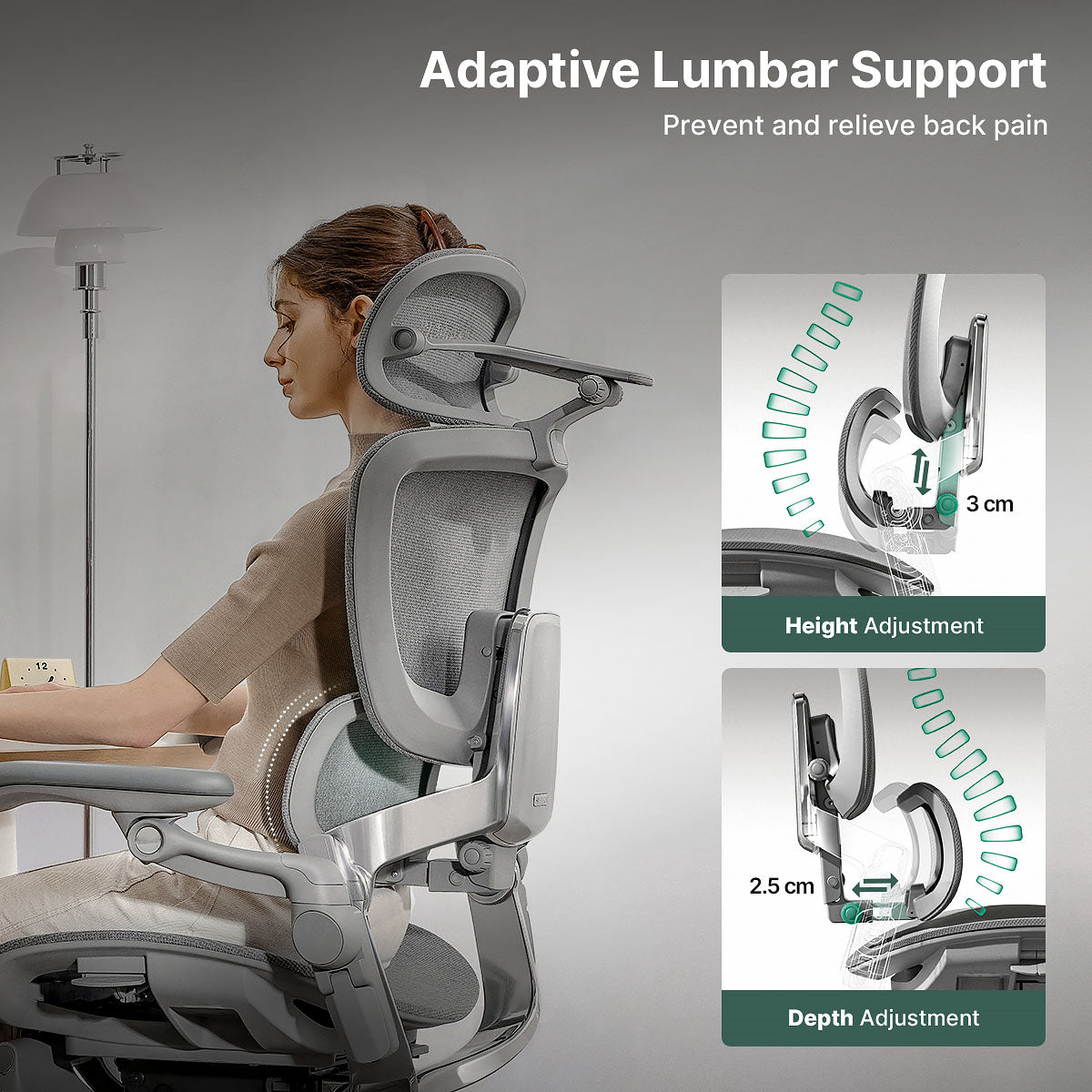Hinomi H2 Pro Ergonomischer Home-Office-Stuhl mit optionaler Fußstütze – Nachfolger des H1