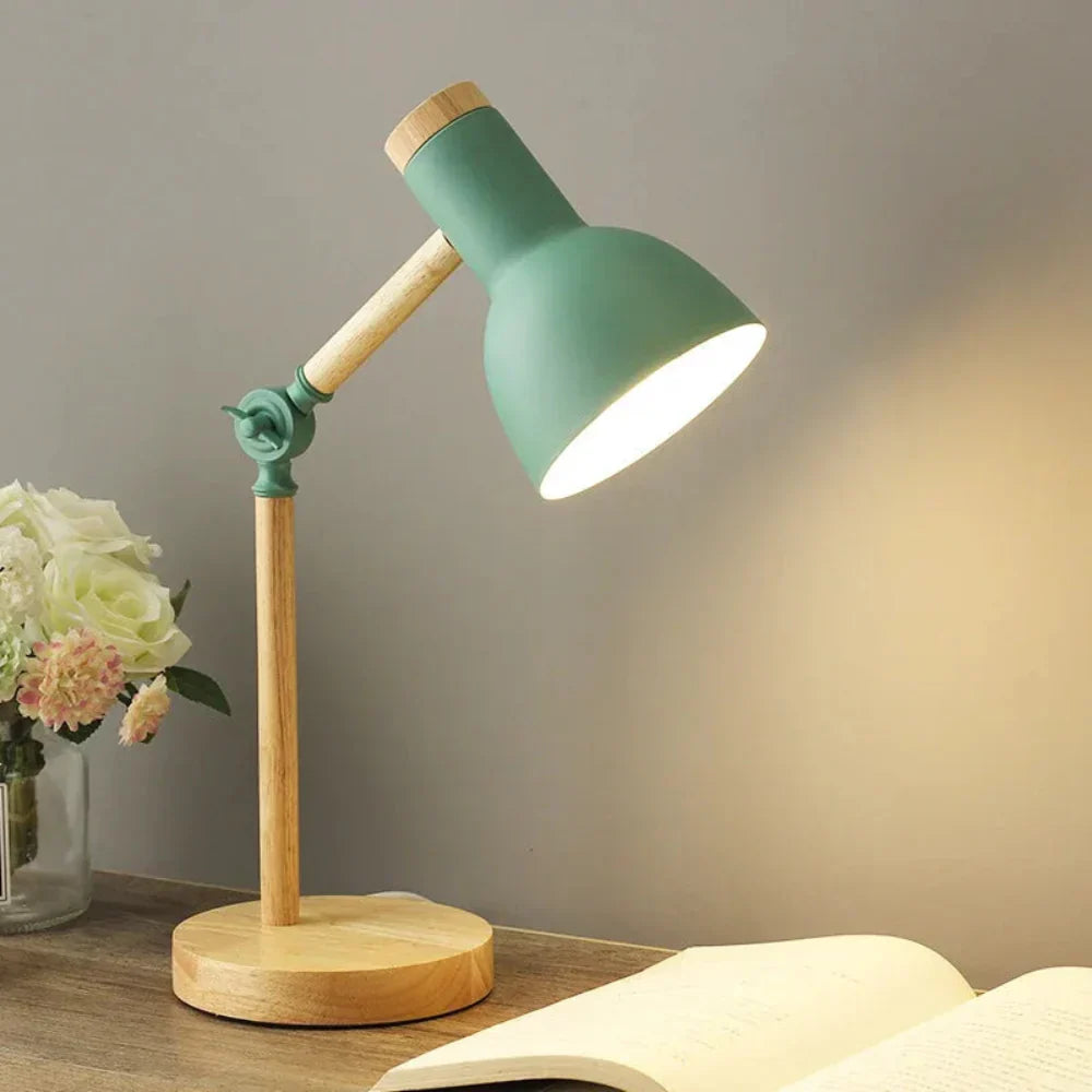 LumoWood™ | Verstellbare Schreibtischlampe aus Holz
