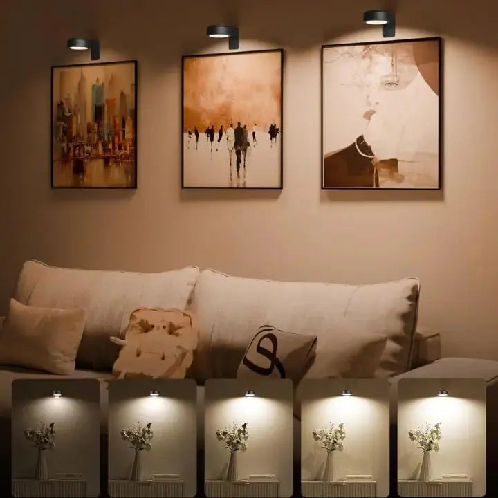 Kabellose LED-Bilderleuchte | Elegantes Licht für Kunst & Dekoration