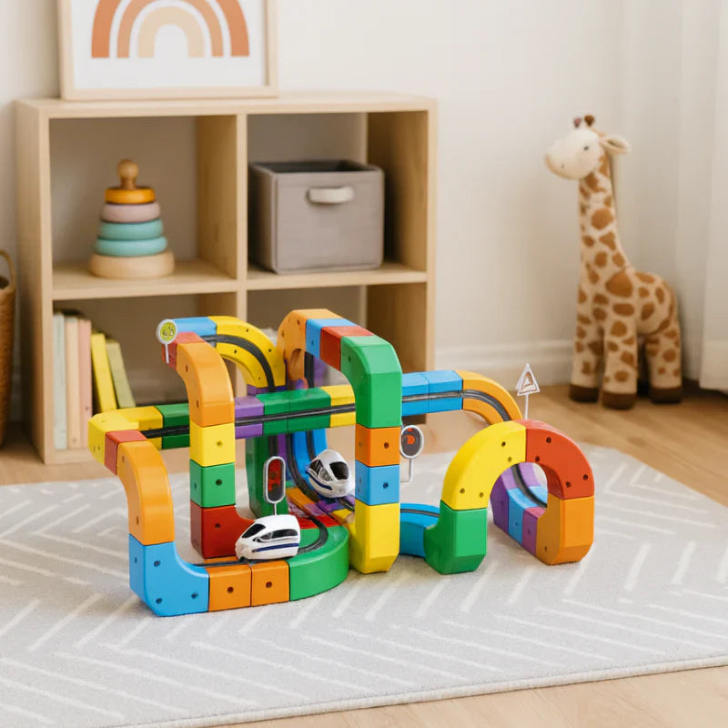 DIY Cube Track – Creatief & Actief | Creatieve DIY Treinbaan