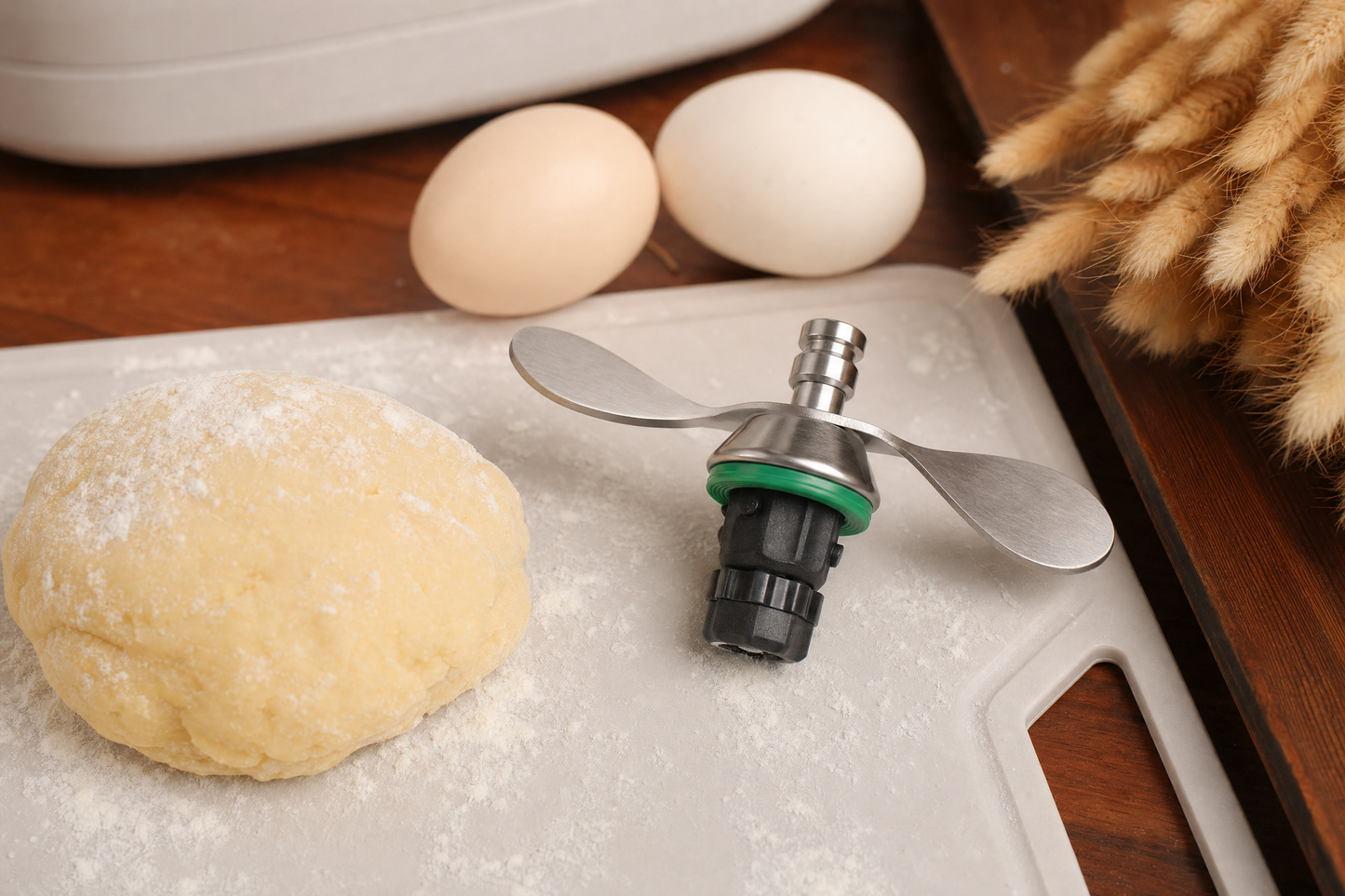 TeigPro™ - Edelstahl-Teigflügel für Thermomix – Falten statt Schneiden