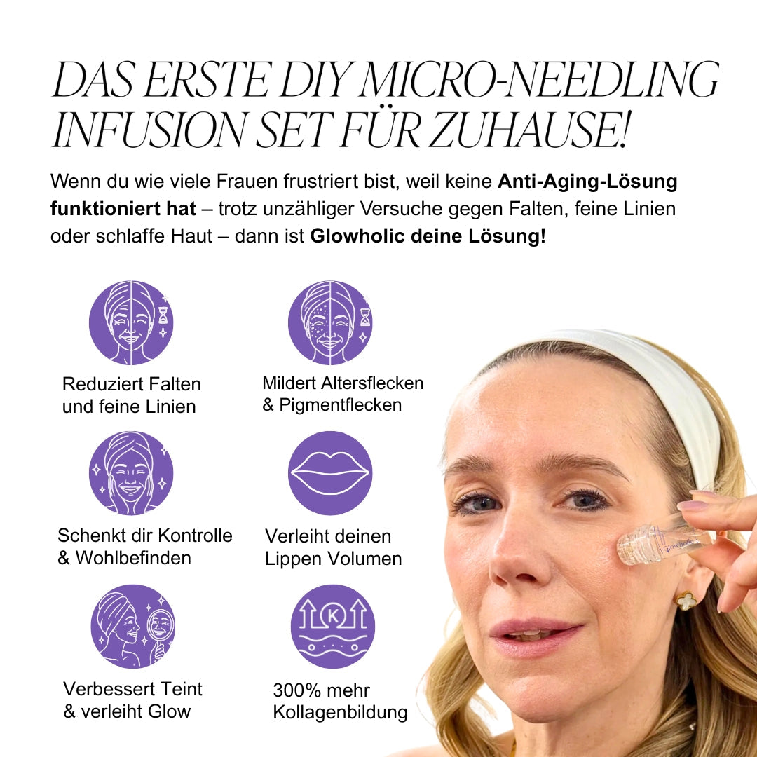 Anti-Falten Starter Set - Glowholic Micro-Needling Infusion für zuhause