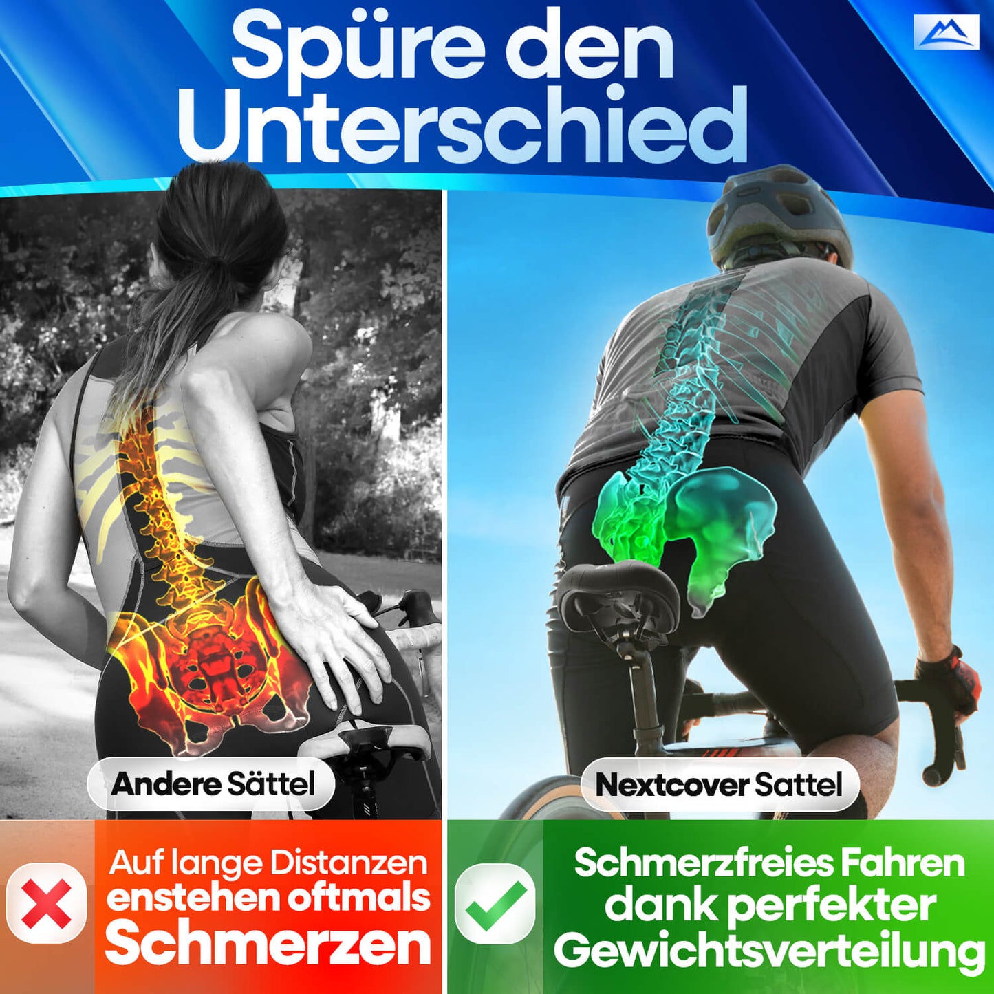 NEXTCOVER® | Fahrradsattel ComfortOne - das Original