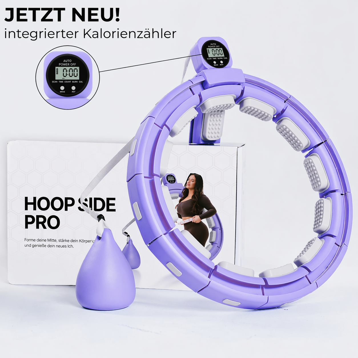 SlimHoop™ | Smart Hula Hoop mit Kalorienzähler für effektives Training zuhause