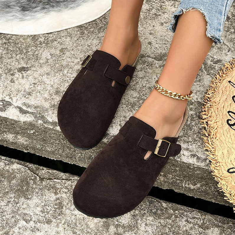 Baotou Slipper Damen | Sommerlicher Komfort mit stylischer Schnalle