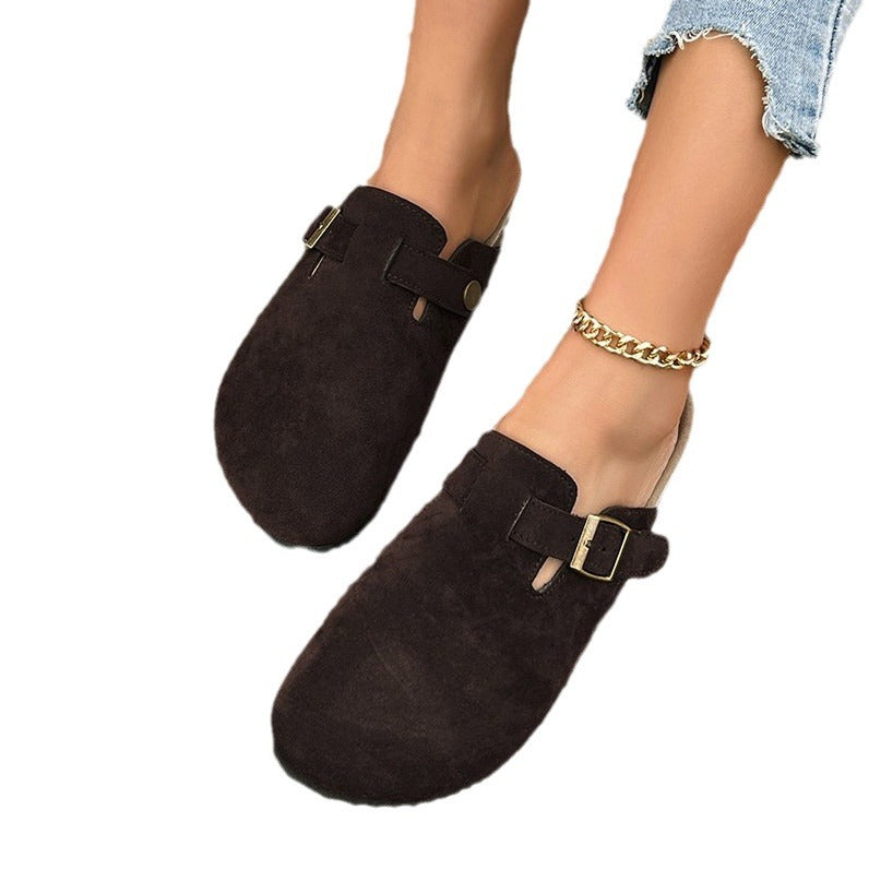 Baotou Slipper Damen | Sommerlicher Komfort mit stylischer Schnalle