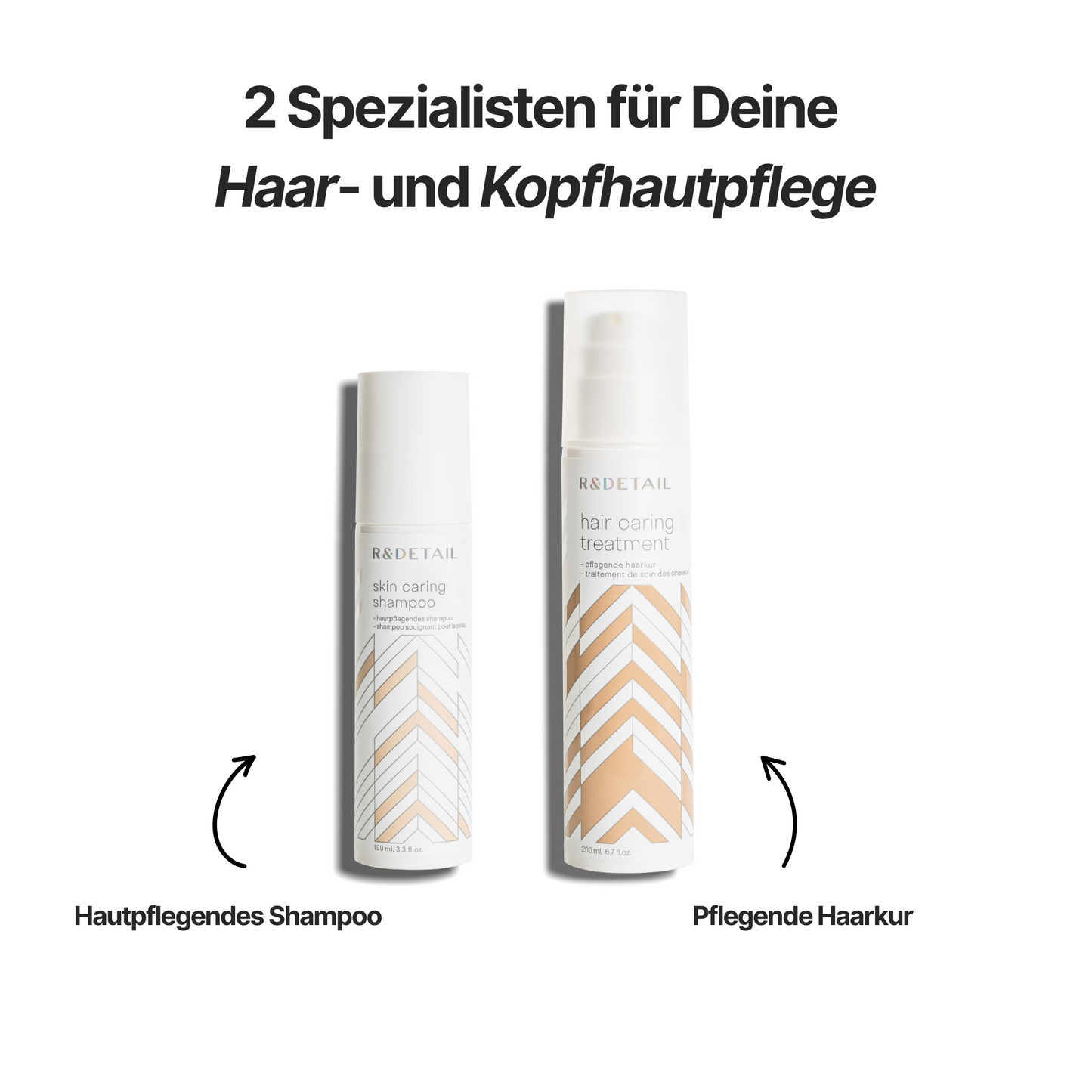 R&DETAIL® Hautpflegendes Anti-Schuppen-Shampoo für empfindliche Kopfhaut, 100 ml