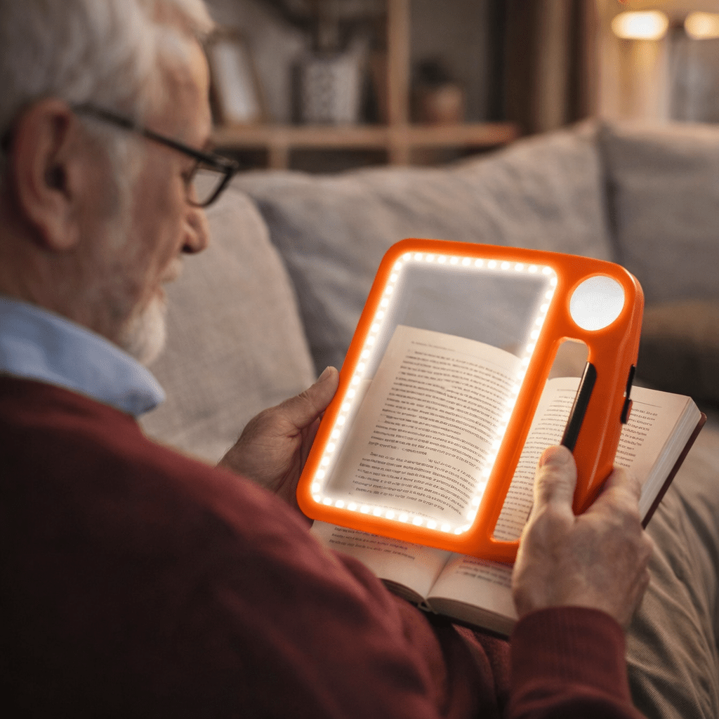 ClearView™ | LED-Leselupe – 5-fach & 10-fach mit USB-Aufladung
