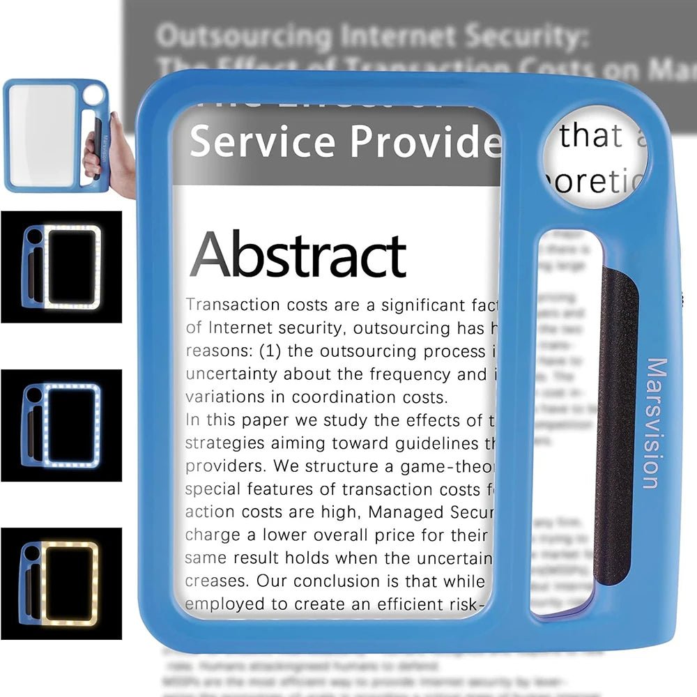 ClearView™ | LED-Leselupe – 5-fach & 10-fach mit USB-Aufladung