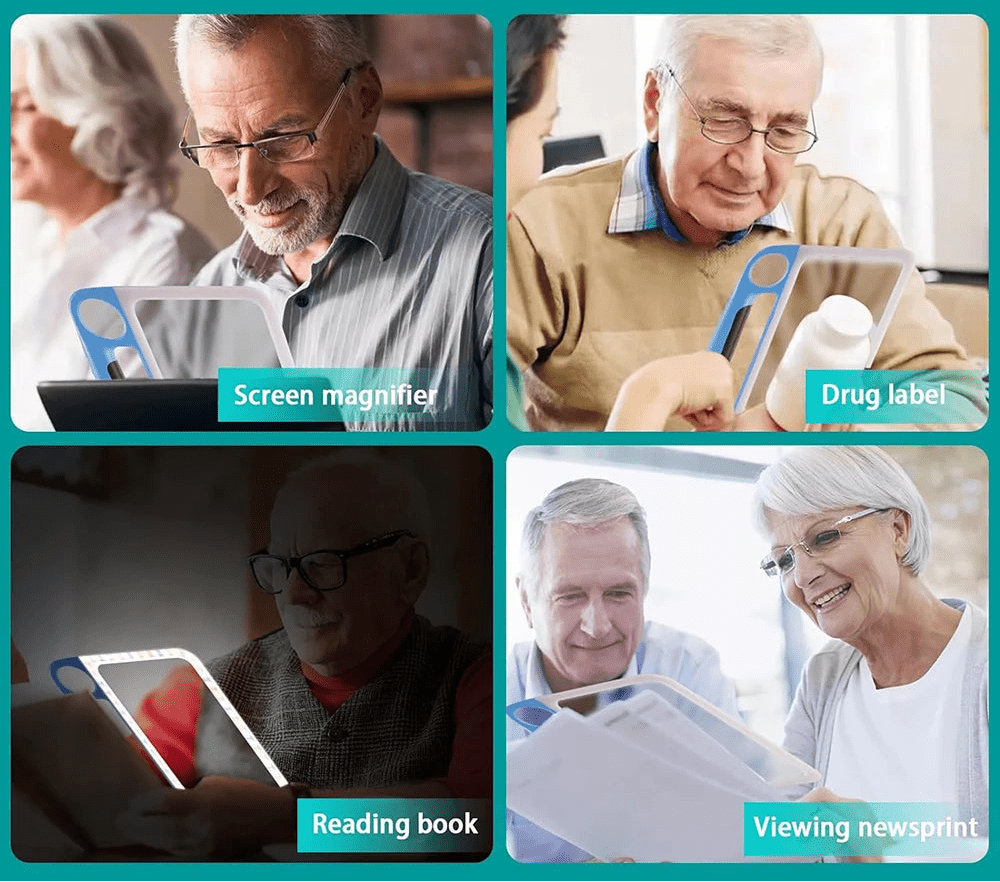 ClearView™ | LED-Leselupe – 5-fach & 10-fach mit USB-Aufladung