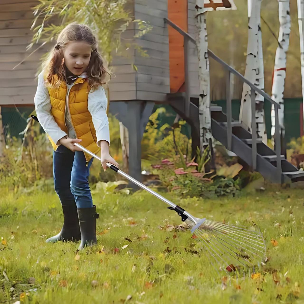 RetractPro™ | Der vielseitige Gartenrechen