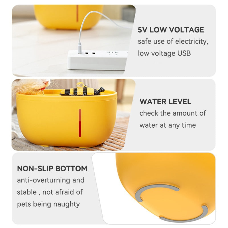 Little Bee Pet Water Dispenser | Frisches, sauberes Wasser für Ihr Haustier