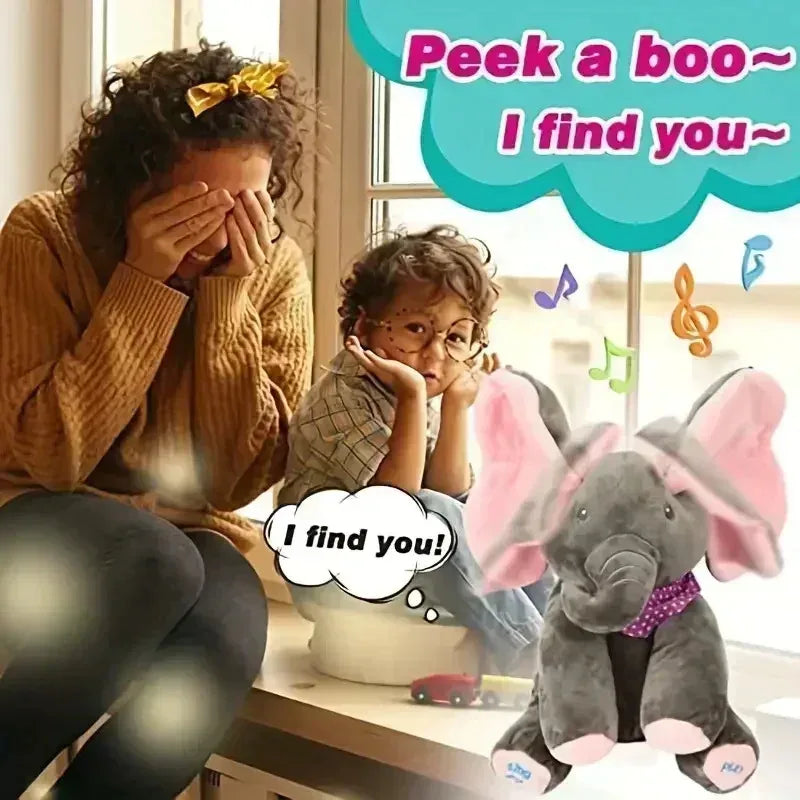 PeekPal™ | Sprechender Plüschelefant, der spielt, singt und Freude bereitet