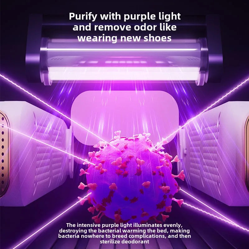 Faltbarer Schuh- & Stiefeltrockner | Schnelles Trocknen mit Heißluft