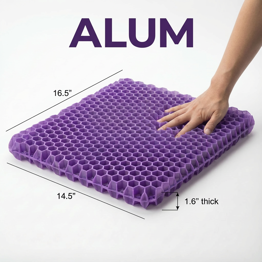 Alum | Sitzkissen aus Aluminiumgel