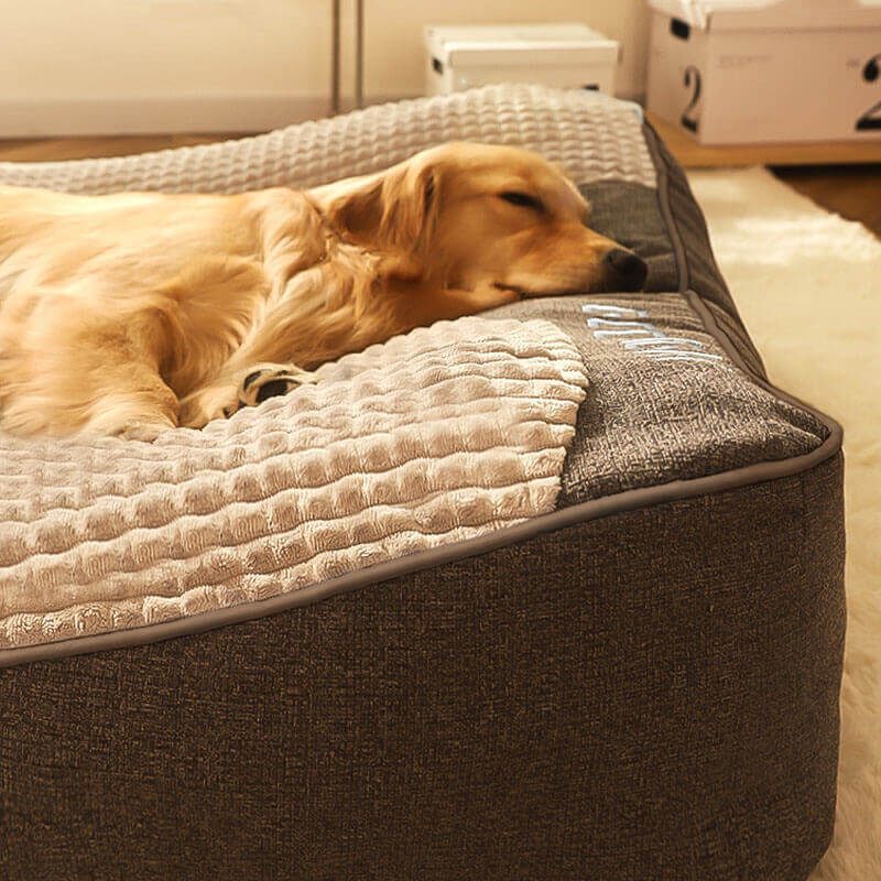ComfortNest™ | Orthopädisches Hundebett mit Rand – Kratzfest