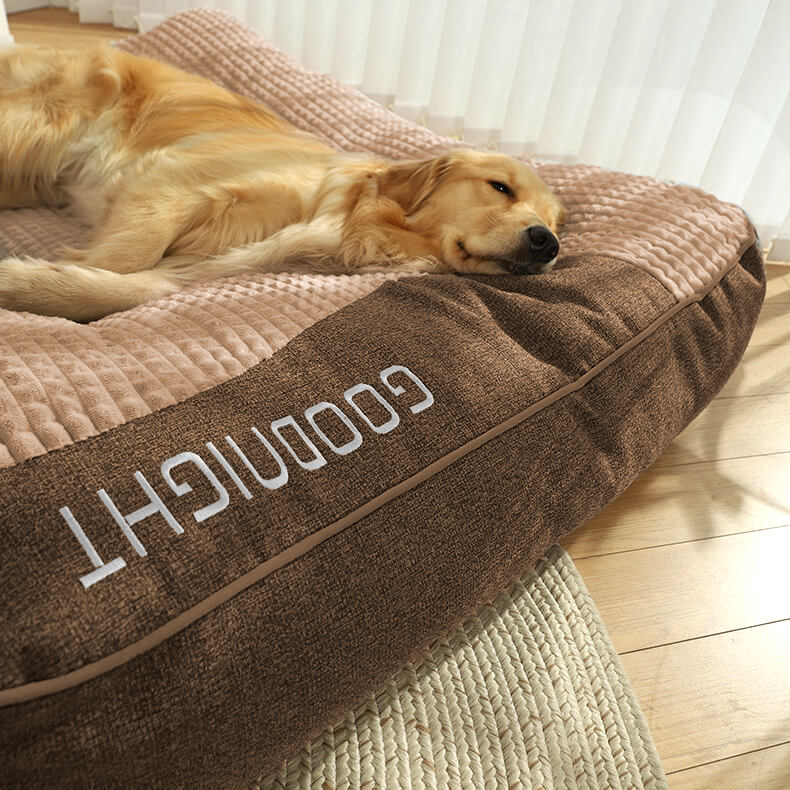 ComfortNest™ | Orthopädisches Hundebett mit Rand – Kratzfest