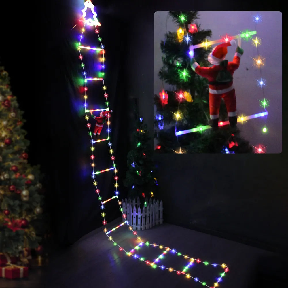 LumiClimb™ | Weihnachtsmann-Lichterleiter mit LED-Beleuchtung