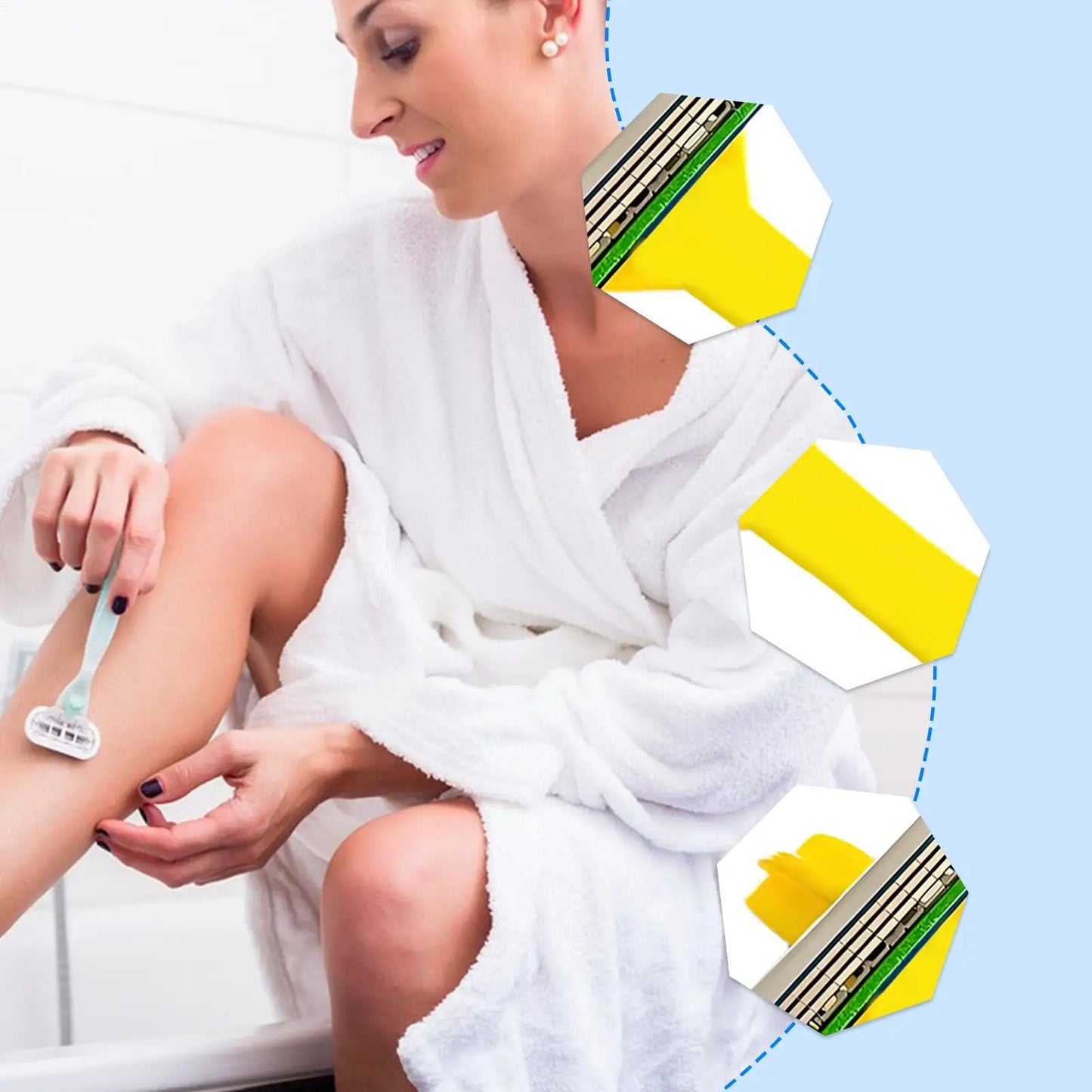 1 + 1 GRATIS | Head Shaver | Doppel-Klingen Sicherheitsrasierer für Kopf, Bart & Körper