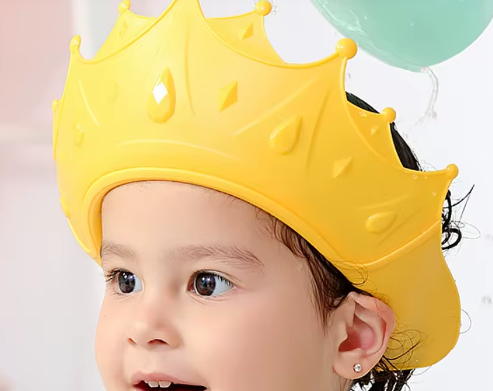 ShampooCrown™ |Verhindert, dass Wasser und Shampoo in die Augen von Kindern gelangen!