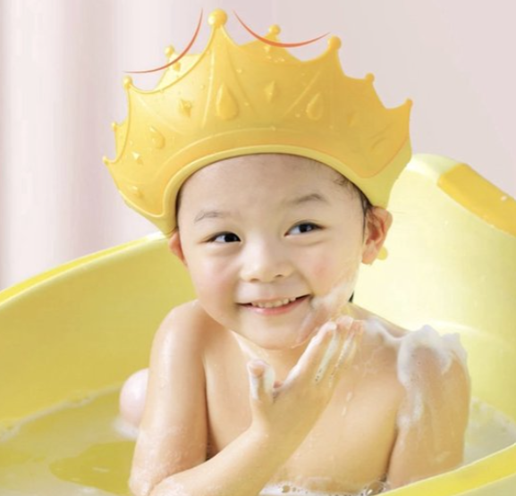 ShampooCrown™ |Verhindert, dass Wasser und Shampoo in die Augen von Kindern gelangen!