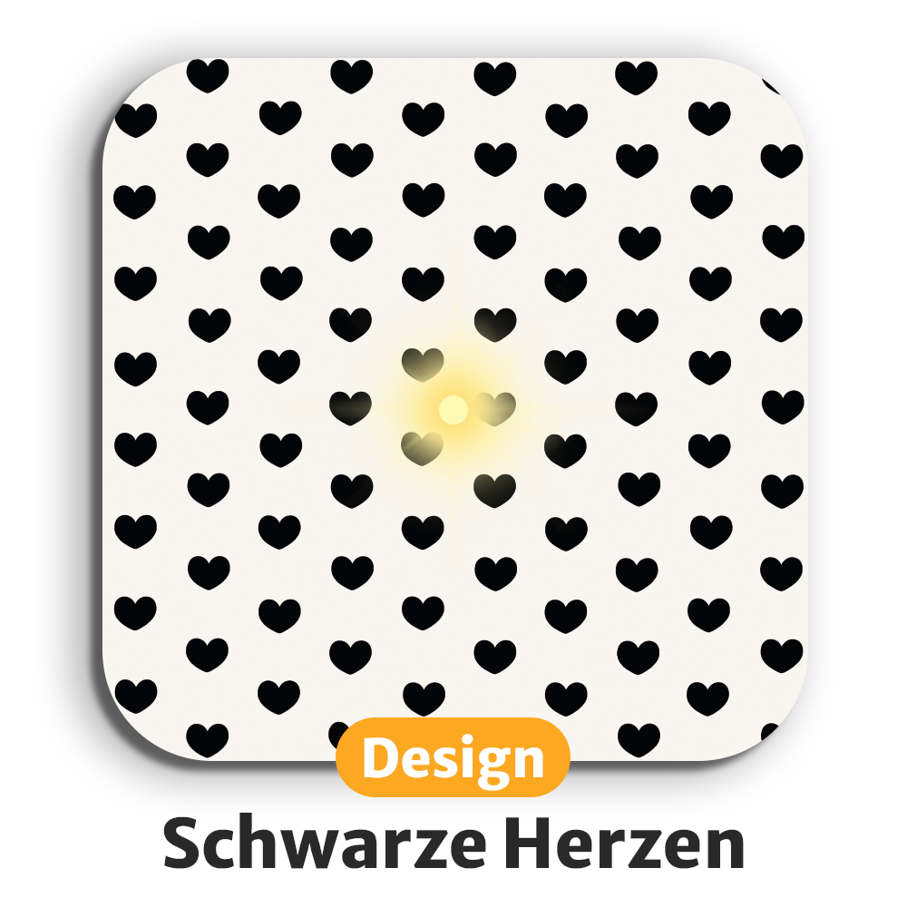 Leuchtende LED-Getränkeuntersetzer mit langlebigen Batterien