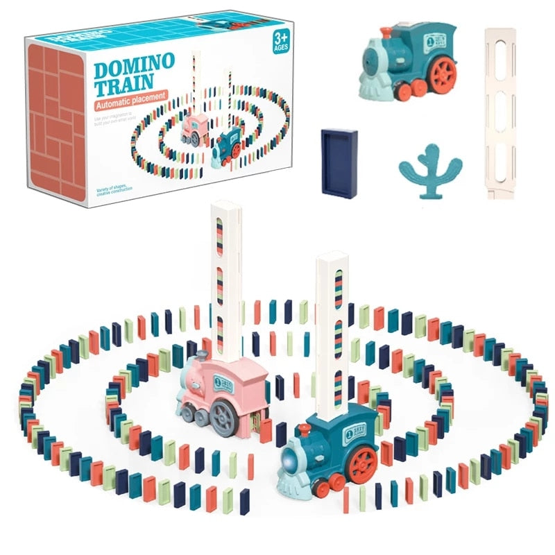 DominoTrain™ | Elektrischer Domino-Zug zum automatischen Aufstellen