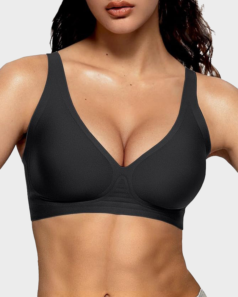 Seamless Deep V Push-Up Bra | Unsichtbar, bequem & kabellos