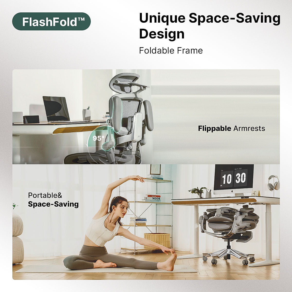 Hinomi H2 Pro Ergonomischer Home-Office-Stuhl mit optionaler Fußstütze – Nachfolger des H1