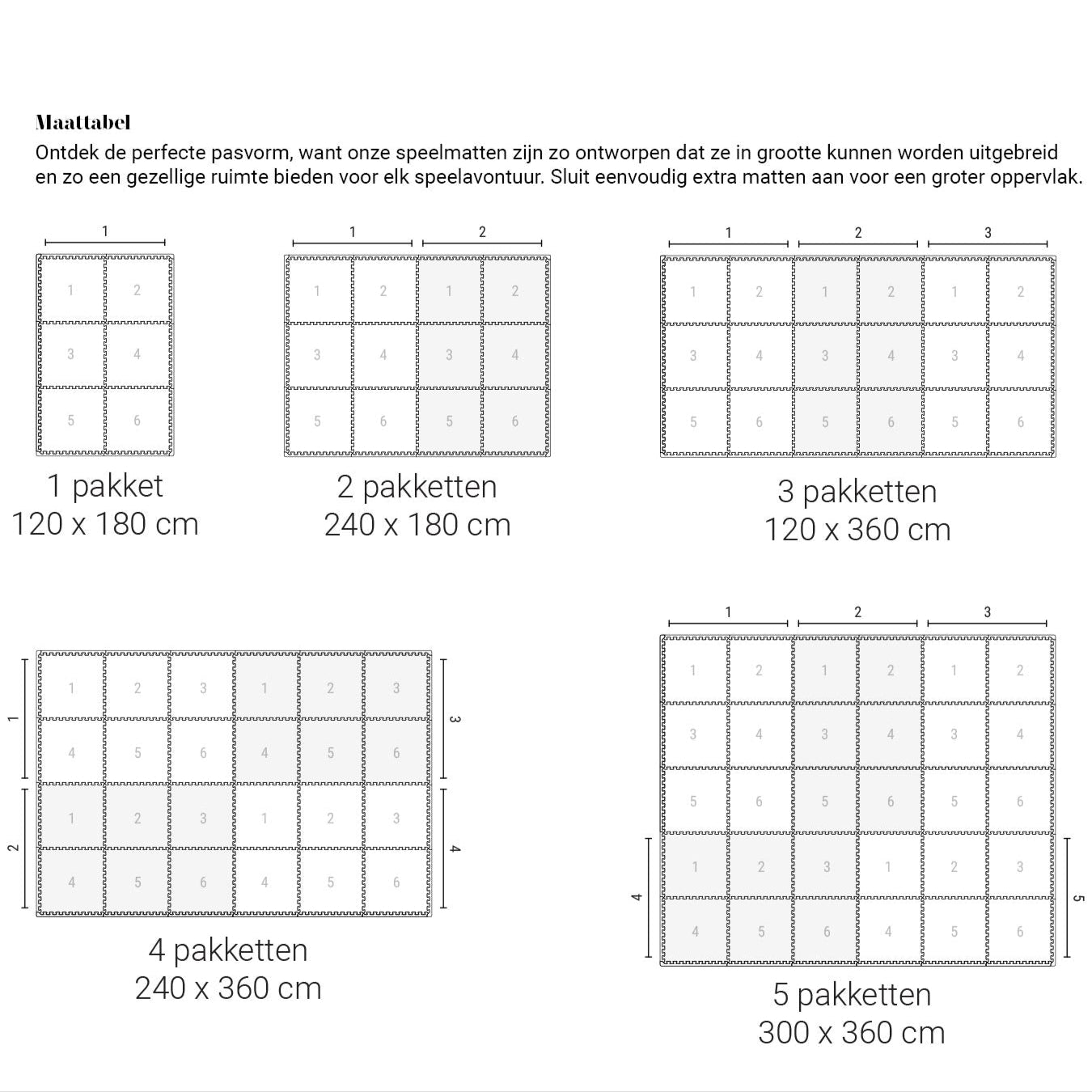 Modern Blocks | Wüstensand Spielmat