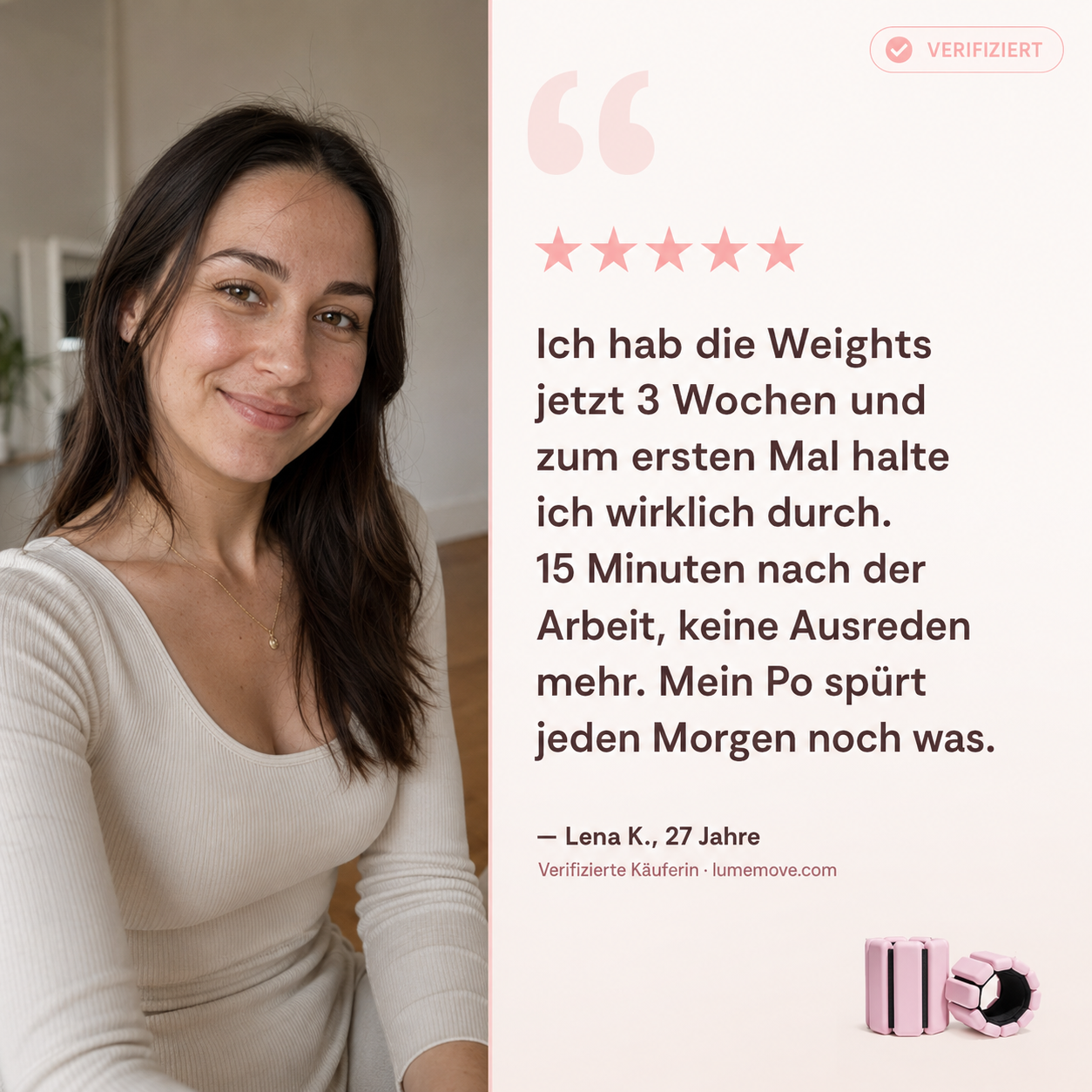 LuméWrist – Stilvolle Gewichte für Hand- und Fußgelenke mit sicherem Halt