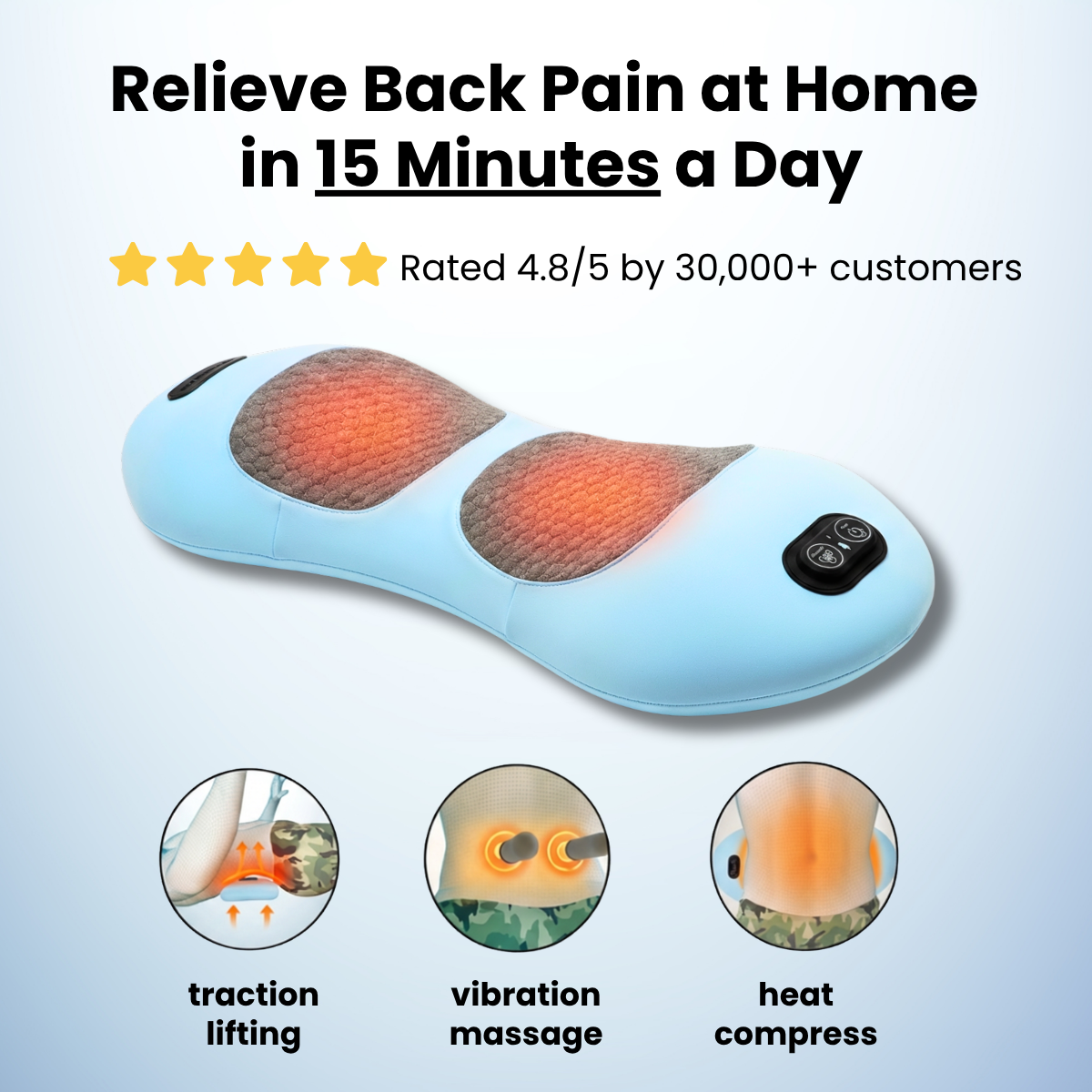 Original Therava™ 3-in-1 Rückenmassagegerät