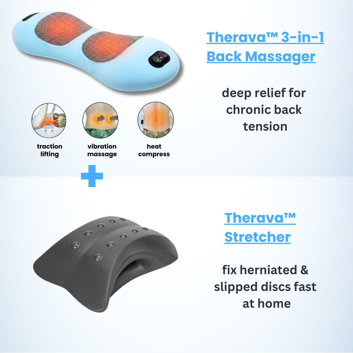 Original Therava™ 3-in-1 Rückenmassagegerät