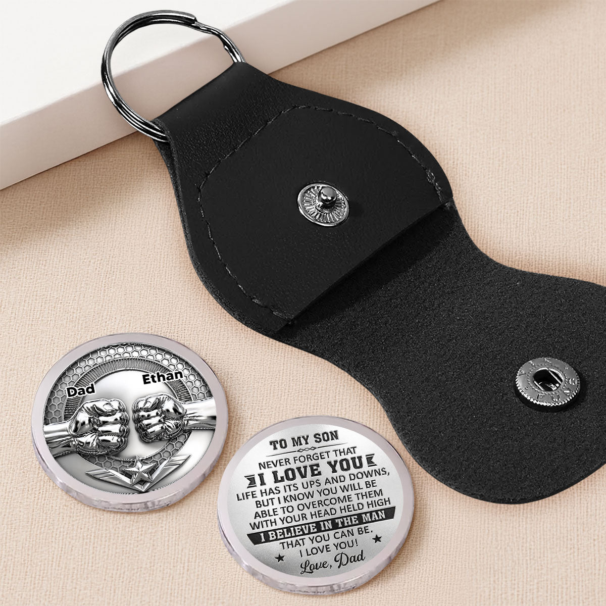 Ich bin für dich da | personalisierte Taschenumarmung