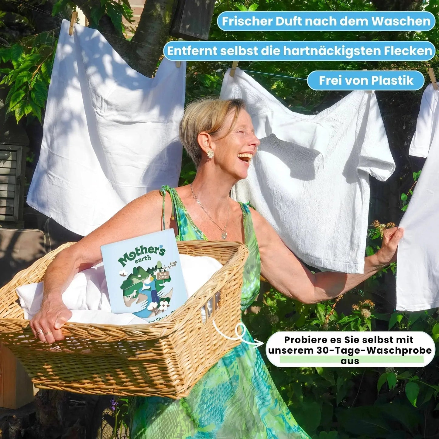 EcoClean™ Waschmittelblätter für kraftvolle Reinigung jeder Textilart