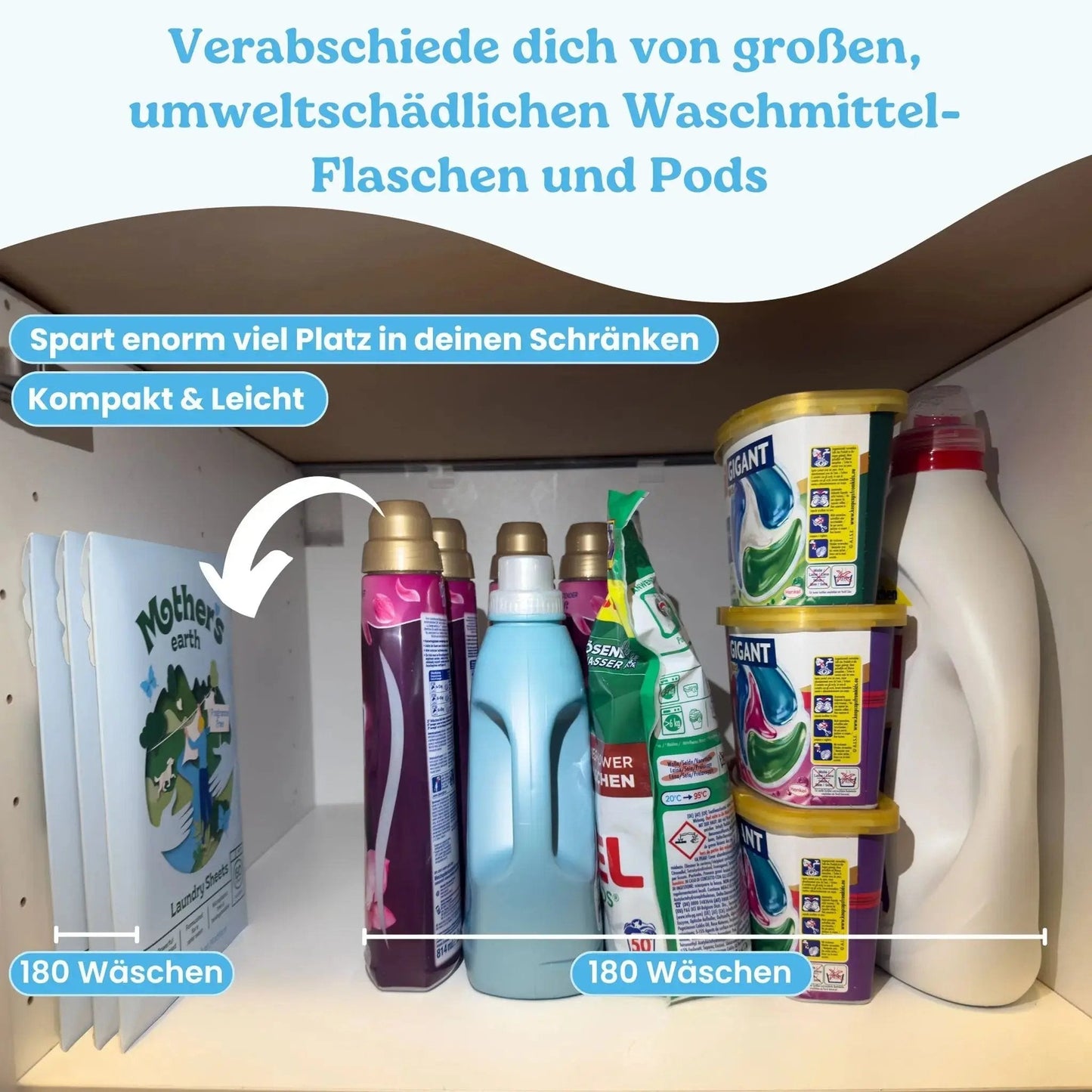 EcoClean™ Waschmittelblätter für kraftvolle Reinigung jeder Textilart