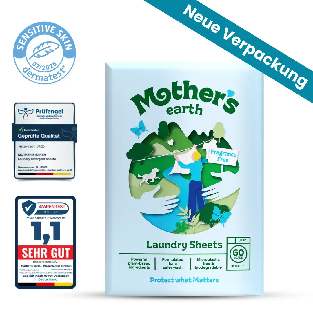 EcoClean™ Waschmittelblätter für kraftvolle Reinigung jeder Textilart
