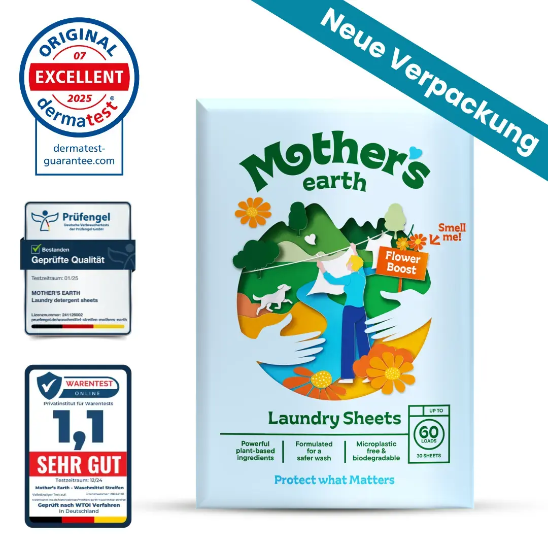 EcoClean™ Waschmittelblätter für kraftvolle Reinigung jeder Textilart
