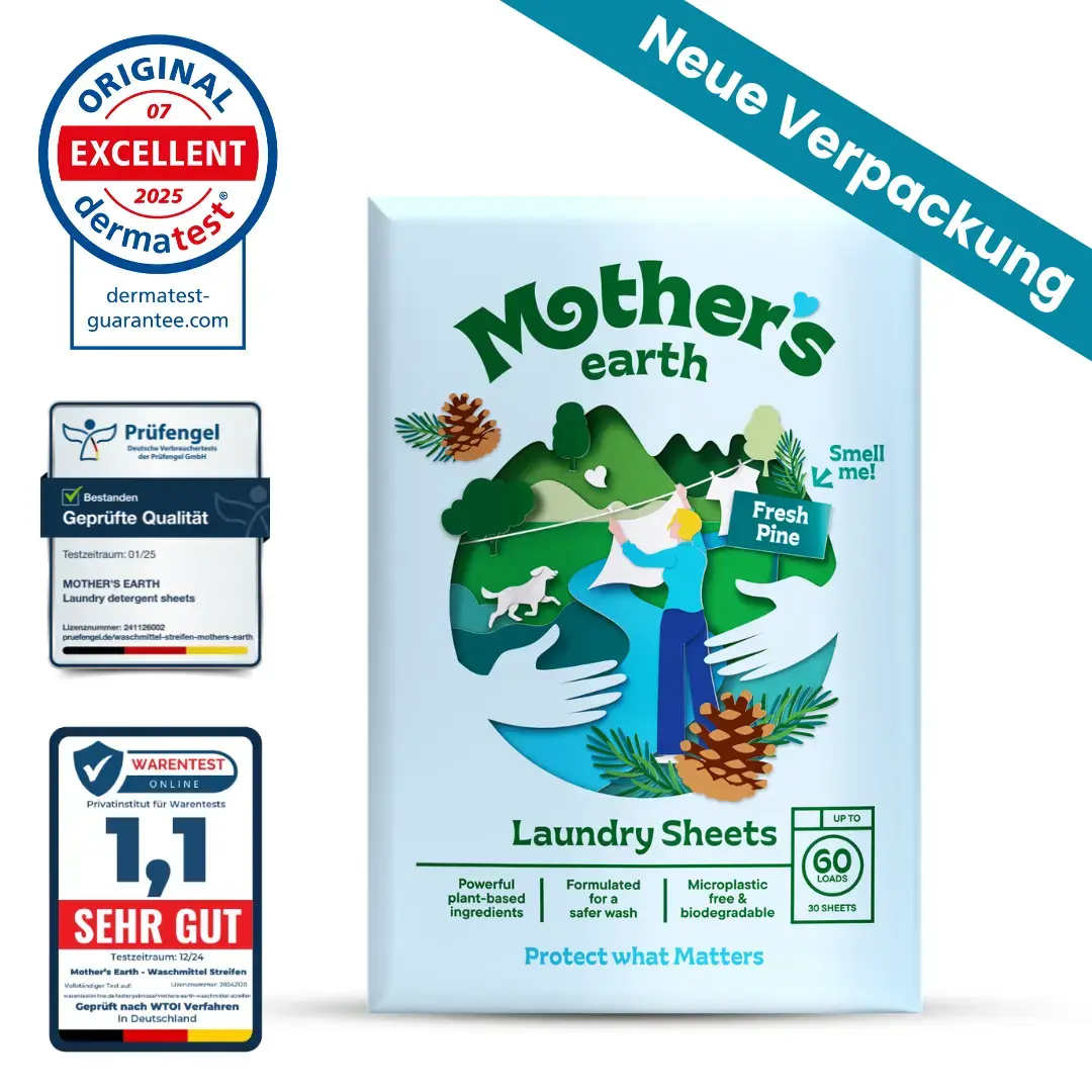 EcoClean™ Waschmittelblätter für kraftvolle Reinigung jeder Textilart