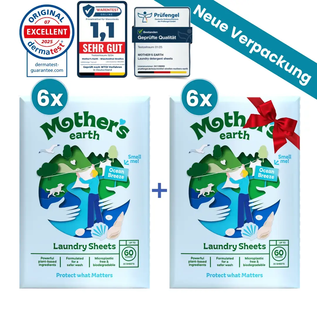 EcoClean™ Waschmittelblätter für kraftvolle Reinigung jeder Textilart