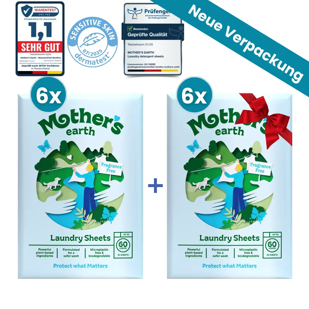EcoClean™ Waschmittelblätter für kraftvolle Reinigung jeder Textilart